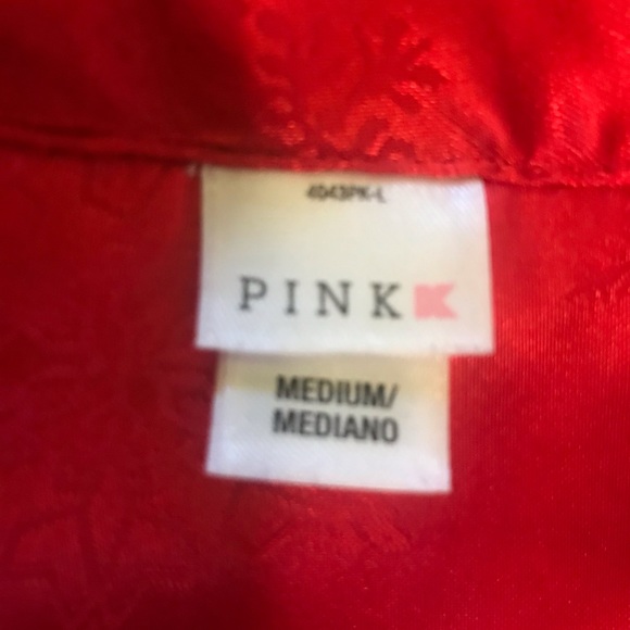 Red Satiny PJ Set size M - Picture 5 of 8